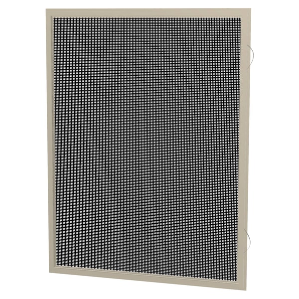 24 In W X 30 In H Casement Window Screen, CA1, UltraVue Mesh, Clay